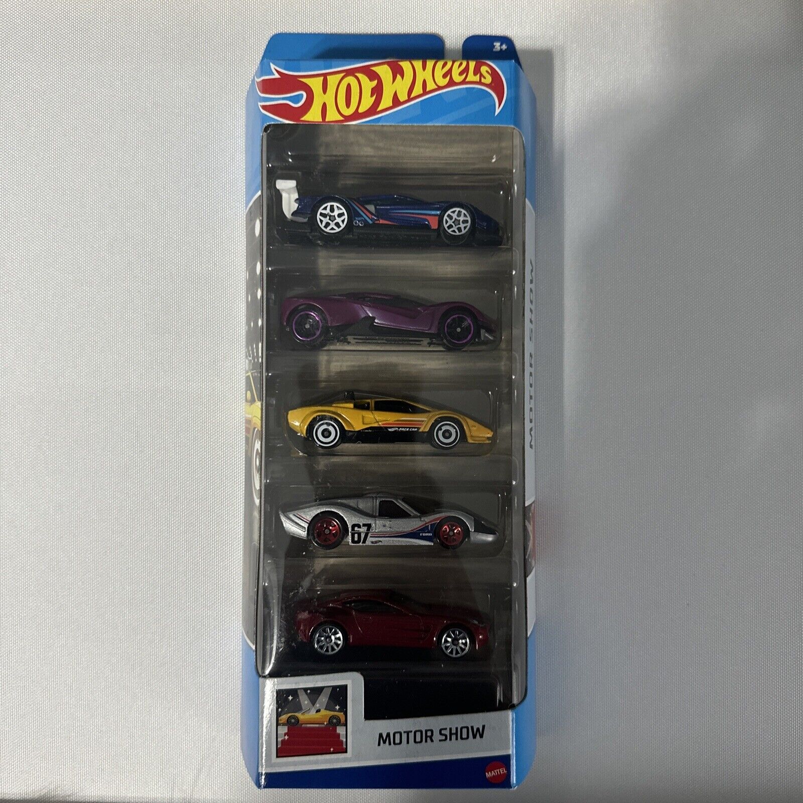 Carrinho Hot Wheels Pack Com 5 Original Mattel Motor Show