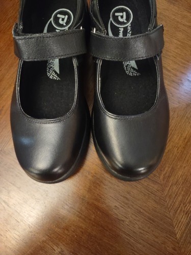 Zapatos planos cómodos Mary Jane Propet para mujer talla 6,5 cuero negro ~ usados en excelente estado~ - Imagen 3 de 10