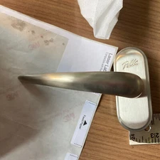 PELLA EXTERIOR HANDLE SCREEN / STORM DOOR Satin Nickel