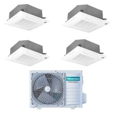 Condizionatore Inverter Cassetta 4 Vie Hisense Quadri 9000+9000+9000 Btu A++ R32