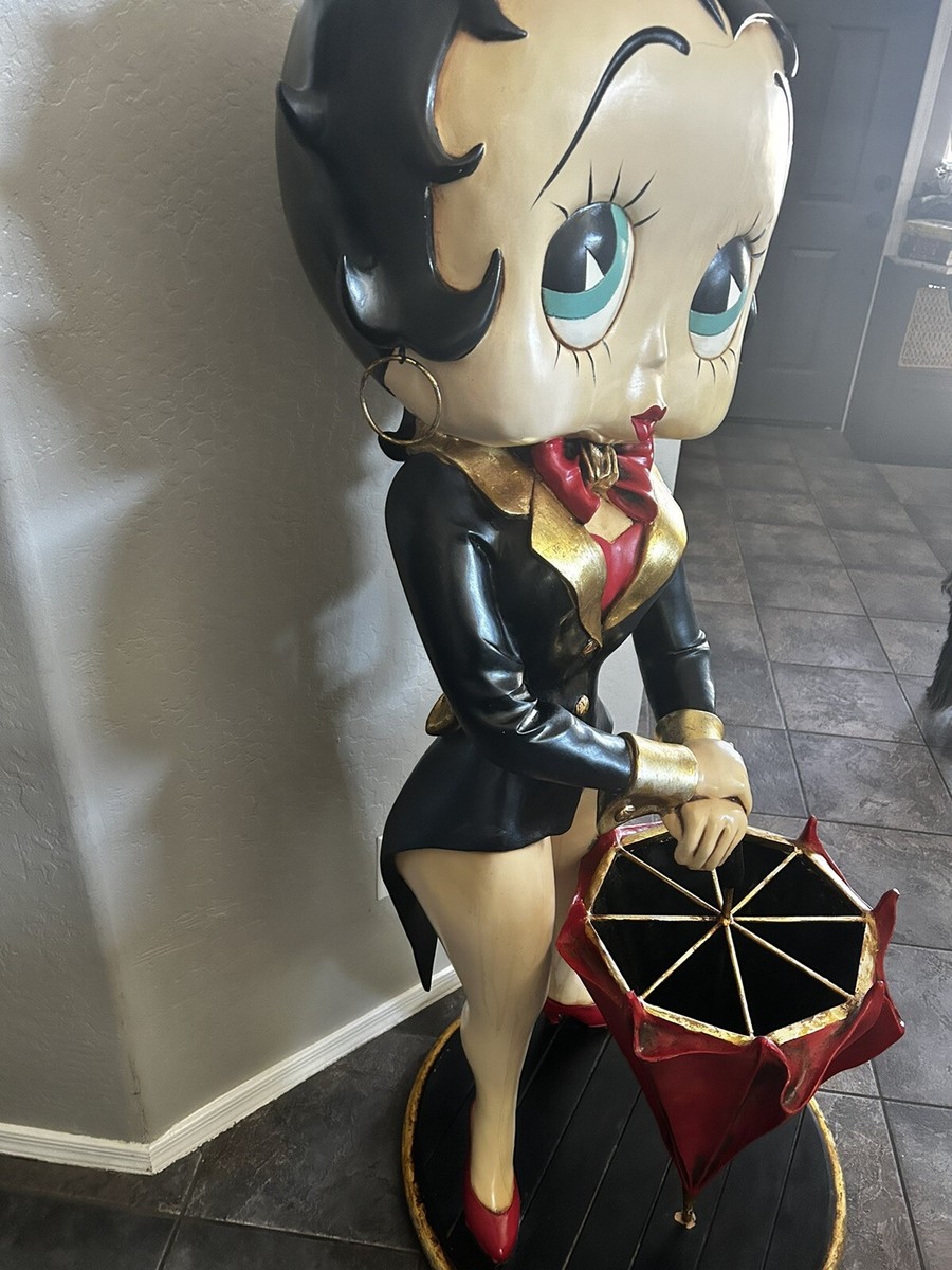 Rare Betty Boop Lifesize 5ft Umbrella Stand Character Statue