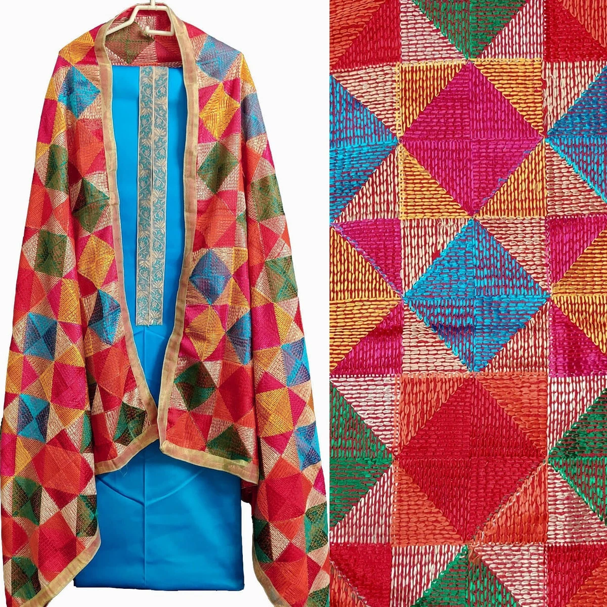 Phulkari dupatta store and salwar