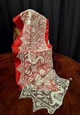 Antico centro Ranner Striscia  Filet Di Bosa Fatto A Mano Cm140x35 perfetto