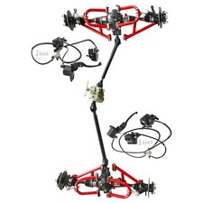 Full kit Front Rear Assembly 4 Wheel Drive CV Axle Suspension Swing Arm Go kart