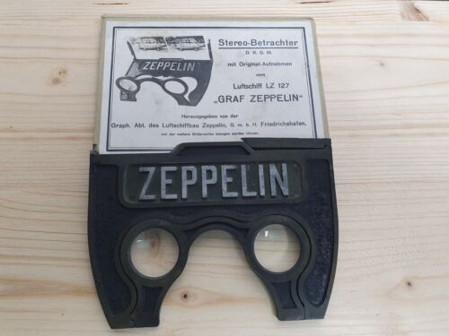 Stéréoscope Zeppelin - spectateur stéréo dirigeable LZ127 avec enregistrements originaux - Photo 1/14