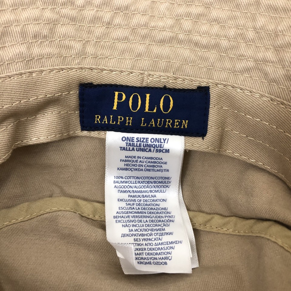 Polo Ralph Lauren Men's Bear Bucket Hat Khaki OS eBay