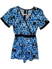 bodysuits for women short sleeve small blue