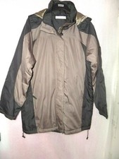 CASUAL COMFORT UK 12 BROWN PARKA HOODED COAT NEW NO TAGS