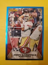 2020 Panini Stickers Cards Blue #47 Jimmy Garoppolo 142/299 -San Francisco 49ers