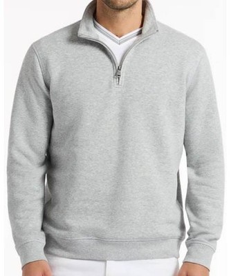 ROBERT GRAHAM Hellgrau Mit Ziernähten Pullover Strickpullover Größe XL Neu