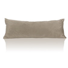 Camel Beige Body Pillow Cover, Super Soft Velvet Case 20 x 54 Pregnancy Body ...