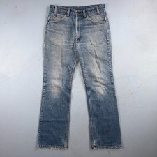 Levis 517 Vintage 80s USA Orange Tab Bootcut Flare Blue Jeans 34x32 Act 32x30