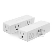 4 Outlet Extender 2pack, Multi Plug Wall Outlet, 4 AC 2pack