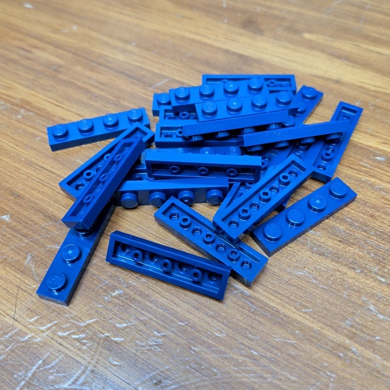 Lego Dark Blue Plate 1 x 4 - Qty 24