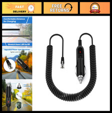 12V Radar Detector Power Cord with Coiled Cable  RJ11 Connector - Universal Fit