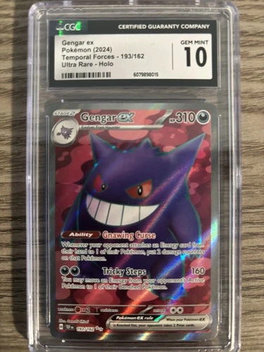 2024 Pokemon Temporal Forces Gengar ex Ultra Rare CGC 10 193/162