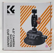 K&F Concept 4.5" Suction Cup Camera Mount w/ Magic Arm ARRI Threads DSLR Action