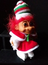 Russ Christmas Skater Troll Doll 5" Xmas