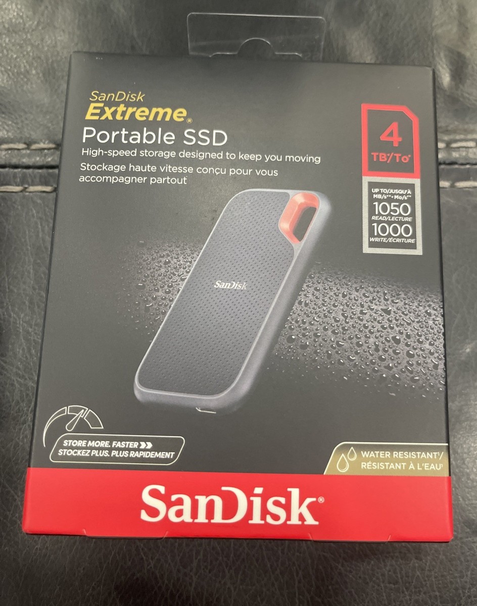 SanDisk Extreme V2 4TB USB-C Portable External SSD (SDSSDE61-4T00