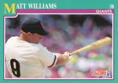 1991 Score #189 Matt Williams San Francisco  ID:68380