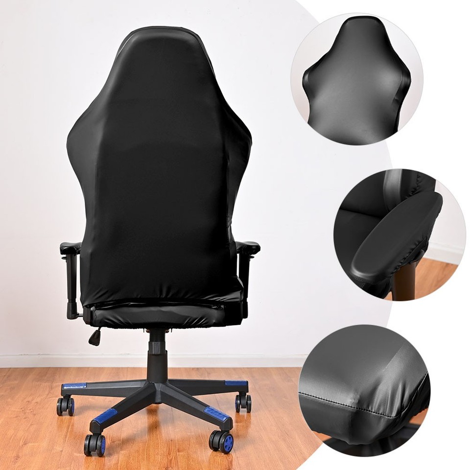 Computer Room Com Check 2 Sets Chair Covers for Computer Room Elastic Washablechair | eBay ...