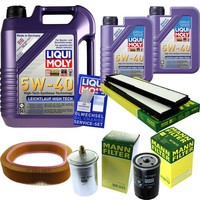 Inspektionskit Filter Liqui Moly ÖL 7L 5W-40 FüR Mercedes-Benz E-Klasse W124