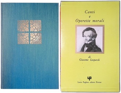 Canti e operete morali - Leopardi - Lanza, a cura di - Pugliese Editore 1973