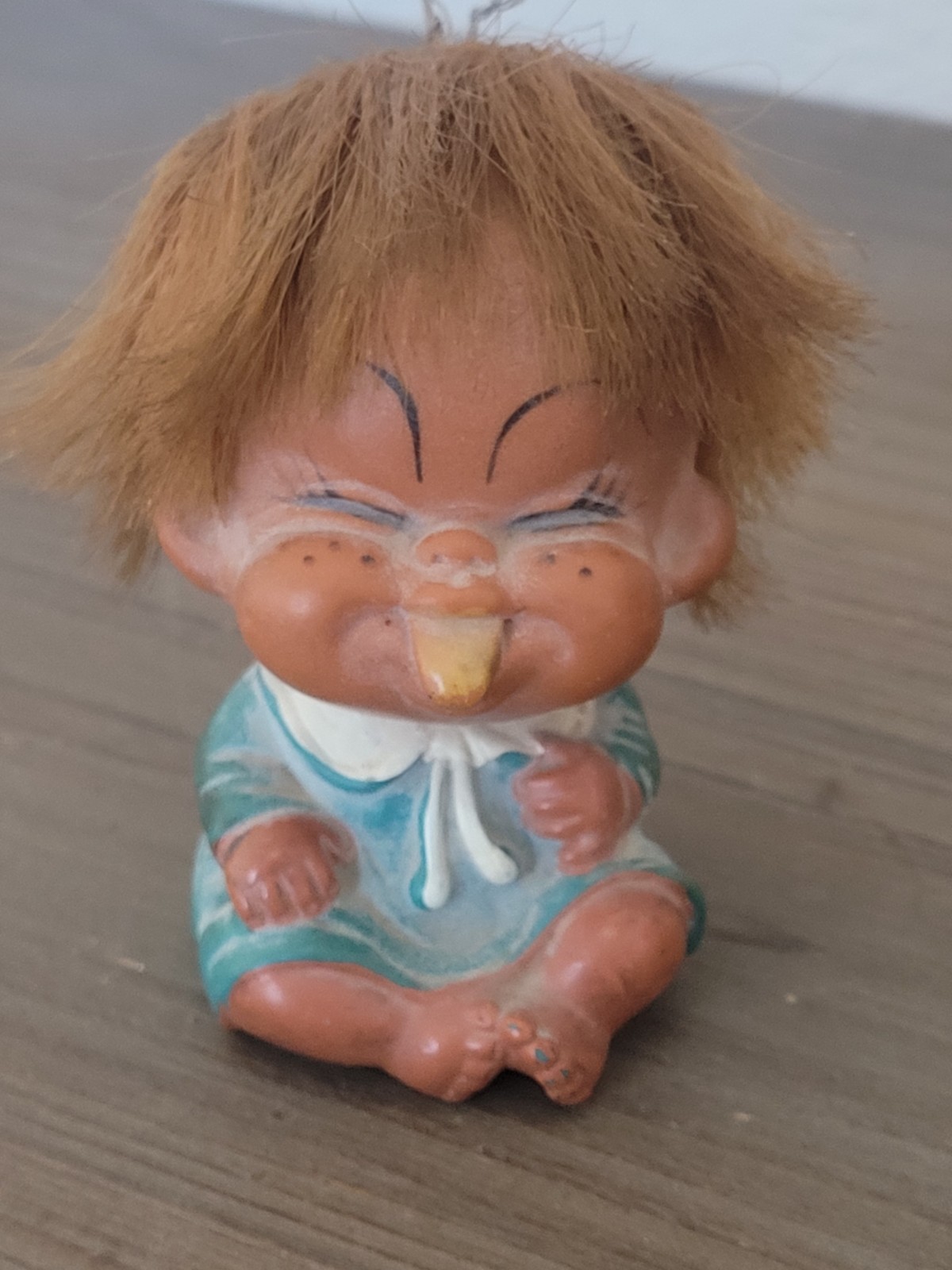 Vintage 1960’s Sticking Out Tongue Moody Cutie Doll Made In Korea Pre-Owned