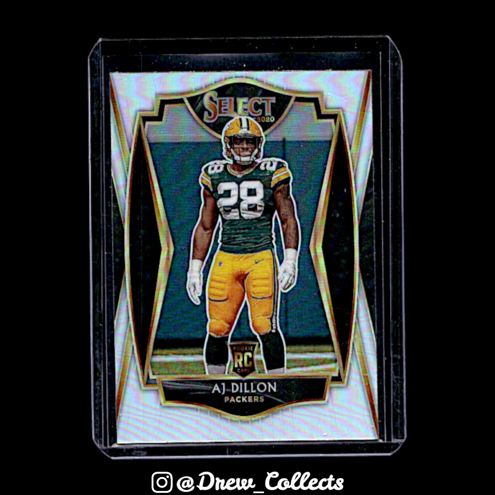 2020 Panini Select #165 AJ Dillon Silver Premier Level