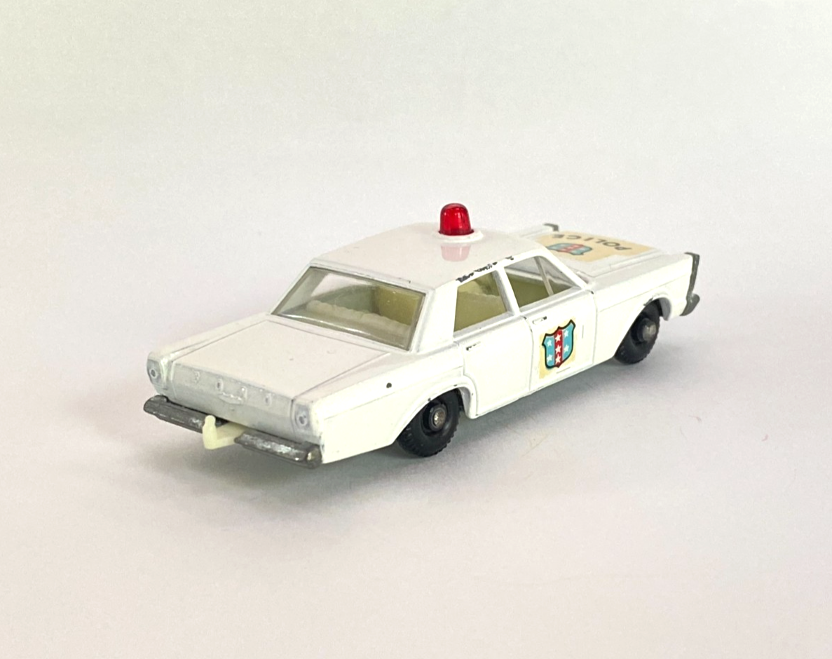 Ford Signs Lettering Matchbox Lesney no. 55 Ford Galaxie Police Car with decals and red dome ...