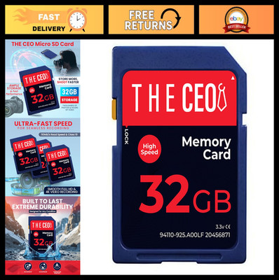 High-Speed 32GB SDHC Memory Card - UHS-I 90MB/s Class 10 for Full HD Video & Pho