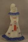 Bridesmaid, Fenton Glass Figurine, White Opal Hand Painted Patriotic 2008