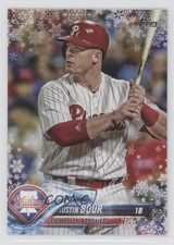 2018 Topps Holiday WalMart Mega Box Justin Bour #HMW117 0ik6