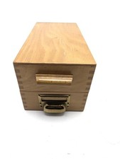Vintage B&uuml;ro Karteikasten von A- Z Format 10,5 x 7,5 cm, DDR/GDR 1960er Jahre