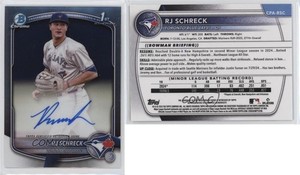 2025 Bowman Chrome Prospect Auto RJ Schreck #CPA-RSC Auto