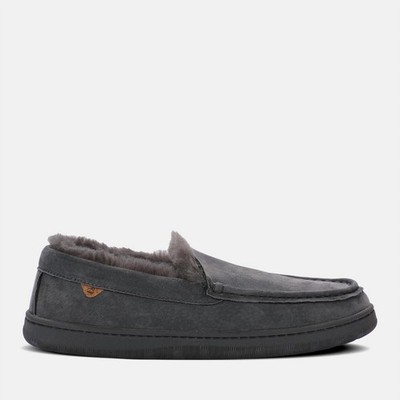 Lamo Men's Classic Harrison Slip-On Moccasin Charcoal