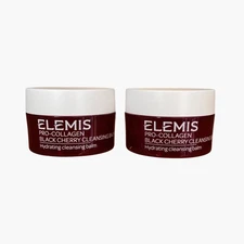 ELEMIS PRO-COLLAGEN BLACK CHERRY CLEANSING BALM  (NWOB/.7oz ea./2 Travel  Sizes)