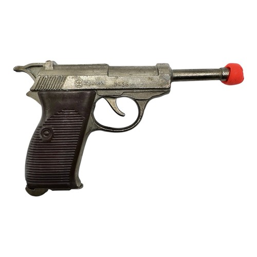 Zylmex Diecast Working Vintage Old 60s - 70s Toy Cap Gun P-38 Hong Kong No 1120 - Picture 15 of 17