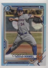 2021 Bowman Draft Chrome Sky Blue Refractor Dominic Hamel #BDC-60 2a9