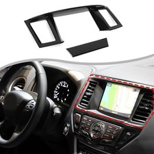 Black Center Console Air Vent Navigation Trim For Nissan Pathfinder 2013-2020 Us