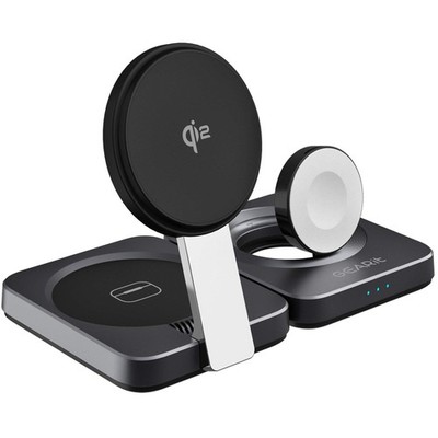 GEARit 3-in-1 Qi2 Certified Wireless Charging Station Foldable for iPhone Airpod