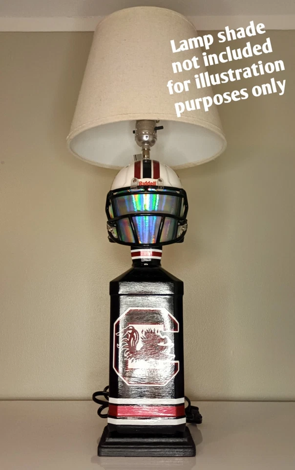 South Carolina Gamecocks Helmet Lamp Handcrafted NCAA - Image 2 of 4