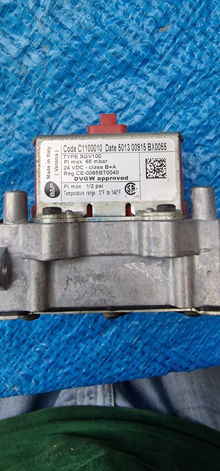 valvola gas bertelli C1100010 TYPE SGV100