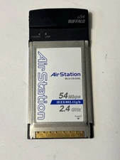 Buffalo Air Station Wireless WiFi LAN Card PCMCIA 54 Mps WLI2-CB-G54L Pre-Owned!