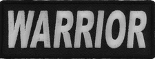 Warrior Patch- 4x1.5 inch - P3917