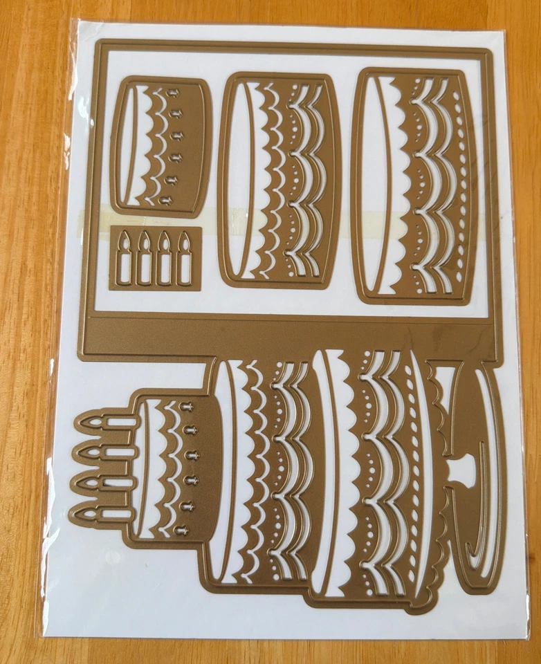 ANNA GRIFFIN Chaqueta Tarjeta Troqueles Celebraciones Pastel Damasco Cumpleaños Boda En Niveles Foto 2 de 4