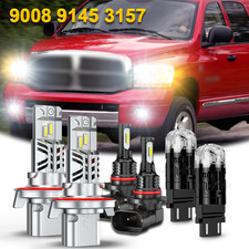 For 2006 2007 2008 Dodge Ram 1500 2500 3500 Led Headlight Fog Light Turn Bulbs For 2006 2007 2008 Dodge Ram 1500 2500 3500 Led Headlight Fog Light Turn Bulbs