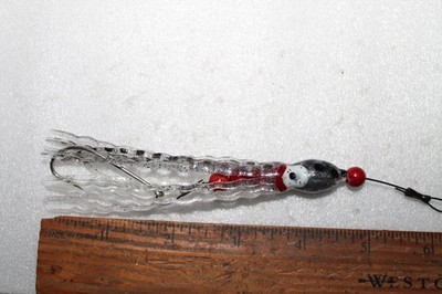NEW Custom Rigged .7 Oz Hoochie Squid Troller 4 1/2'', 45# Coated Wire. COMB SHIP