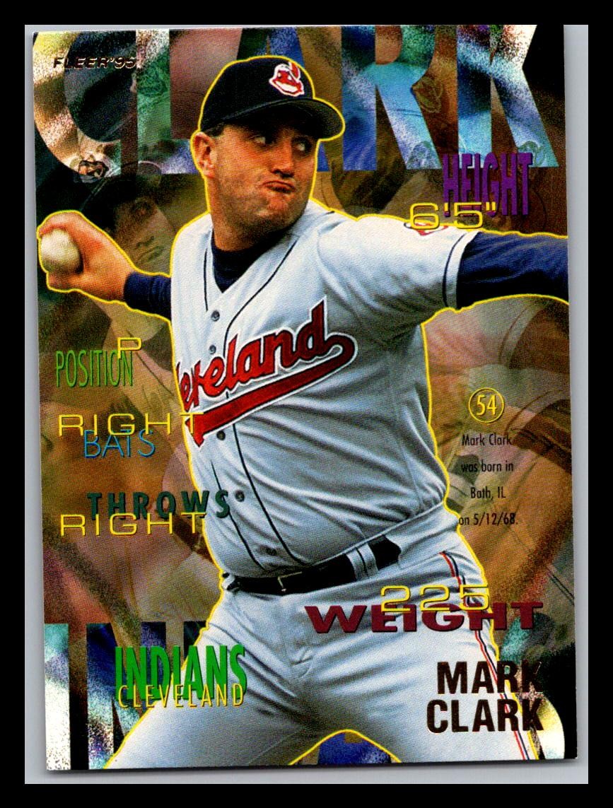 1995 Fleer #133 Mark Clark Cleveland Indians MLB