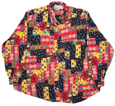 Vintage Jacque & Koko Shirt Women's Size 18/20 Southwestern Floral Button Down